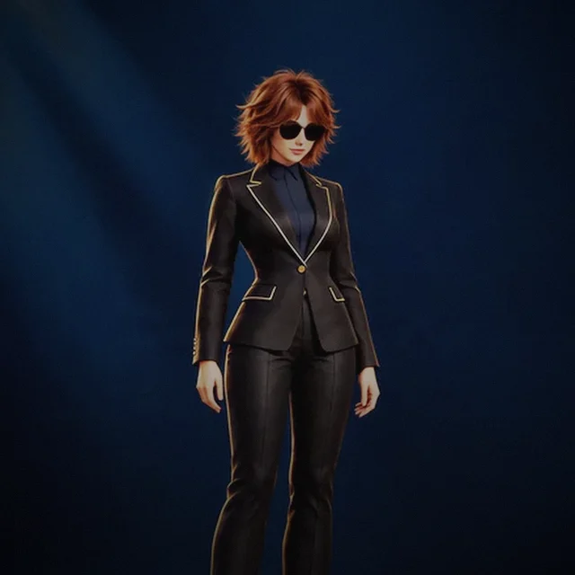 Agent Kelly standing in a gold ring as icons for iGaming, crypto, esports, retail, sport, B2B technology and fintech fade in around her as she folds her arms